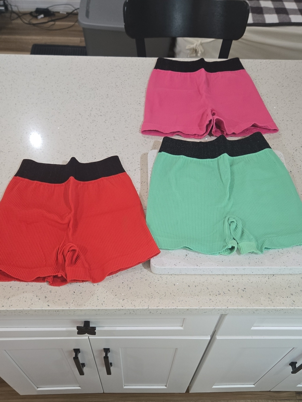 Pre-loved FP Movement Prajna Shorts Bundle - Pink, Red, Mint XS/S